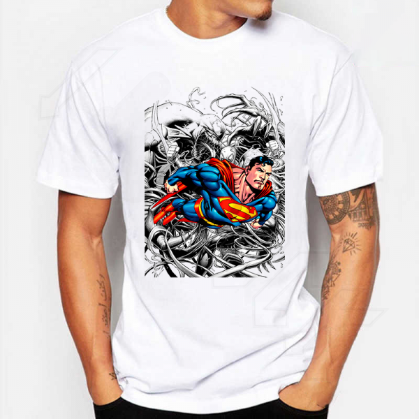 Superman Marvel Comics T-Shirt Λευκό Sublimation