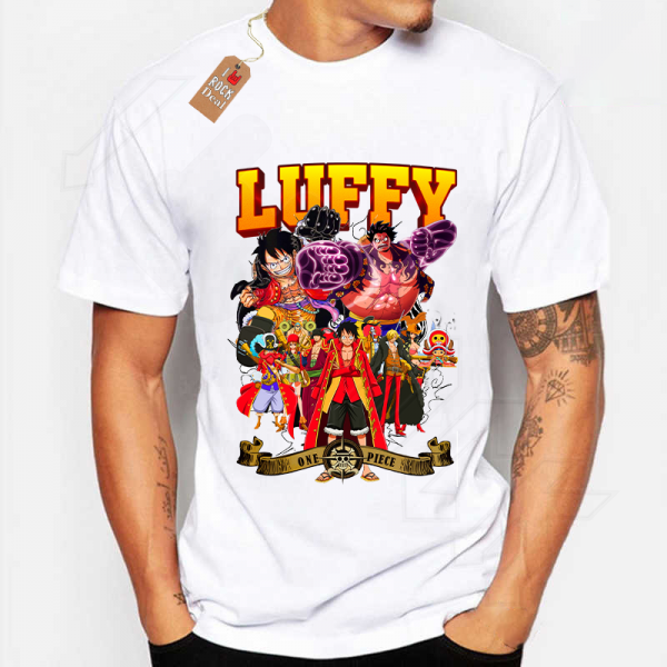 ONE PIECE LUFFY T-Shirt Λευκό