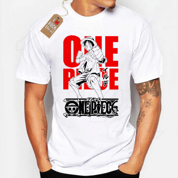 One Piece T-shirt Λευκό