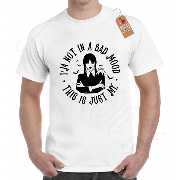 Wednesday Addams This is Just Me T-Shirt Άσπρο
