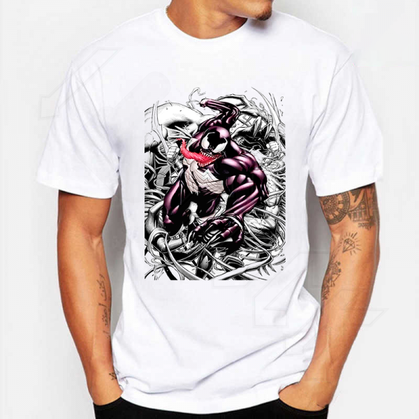 Venom Marvel Comics T-shirt Λευκό Sublimation
