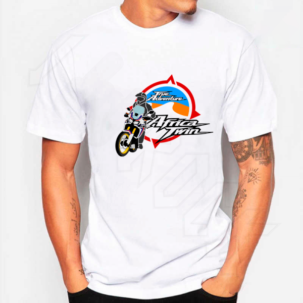 Africa Twin Honda T Shirt Λευκό sublimation