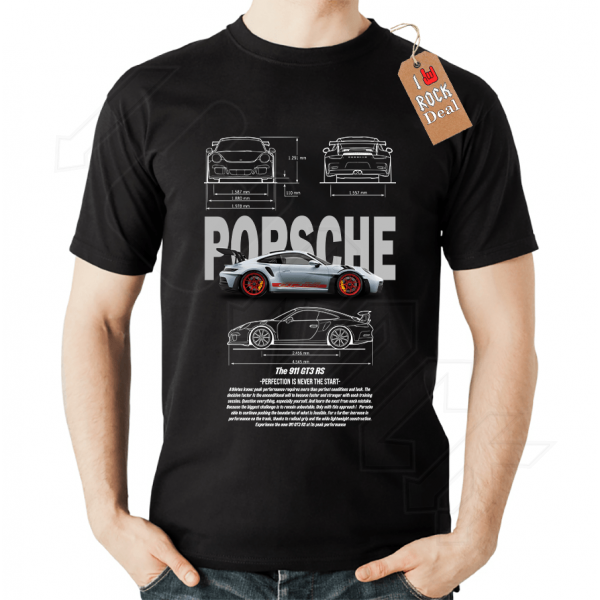 PORSCHE 911 GT3 RS T-shirt Μαύρο 