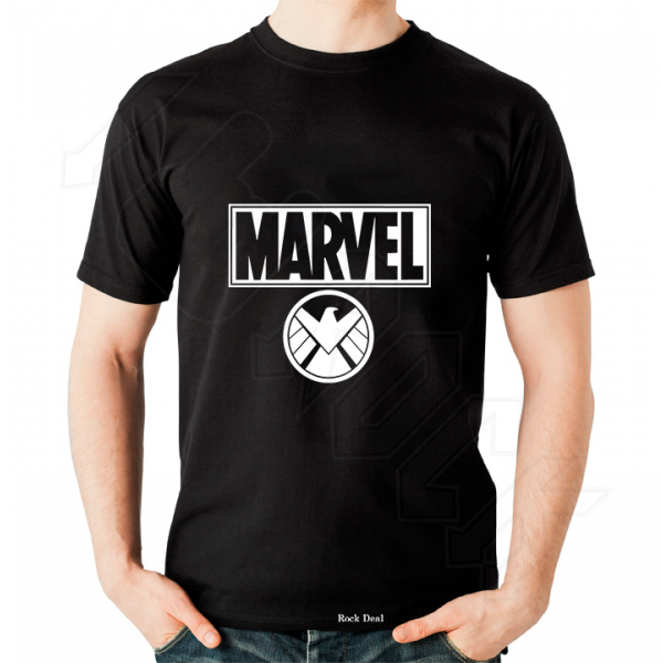 Marvel S.H.I.E.L.D. Avengers Shield T-shirt Μαύρο
