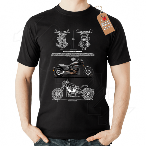 HARLEY-DAVIDSON FXDR T-Shirt σε Μαύρο Χρώμα