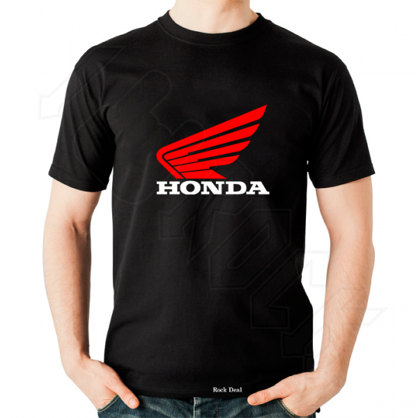 HONDA  T-shirt Μαύρο 