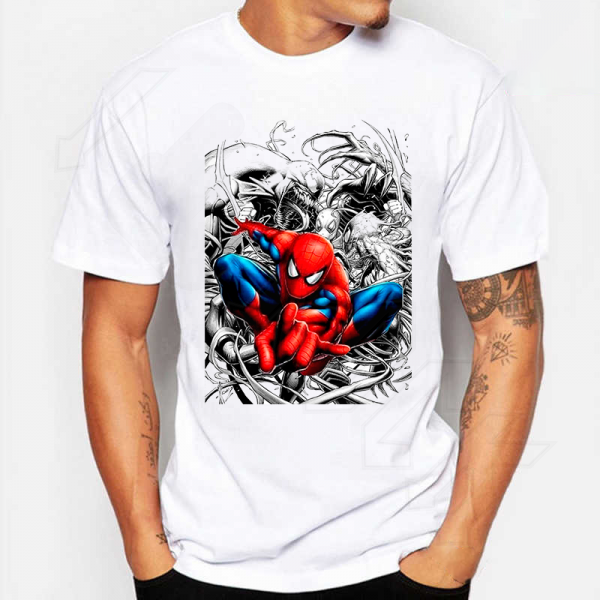 Spiderman Marvel Comics T-Shirt Λευκό 