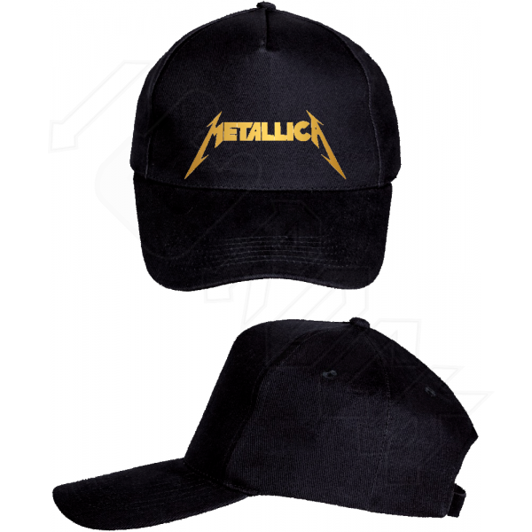 METALLICA Gold Logo Καπέλο Jockey Μαύρο
