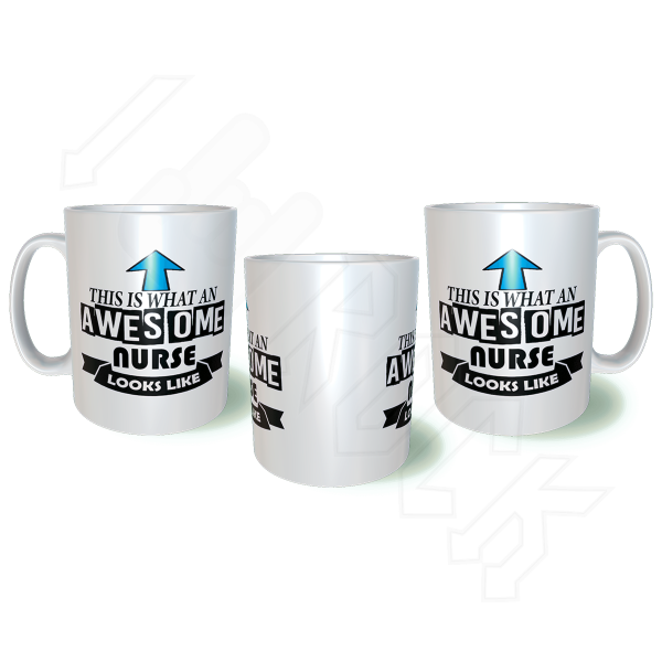 This is What an Awesome Nurse Looks Like Κεραμική Κούπα 11oz 