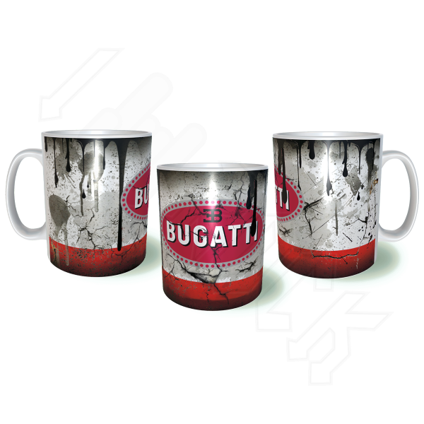 BUGATTI Λερωμένη Σκουριασμένη Κεραμική Κούπα 11oz 