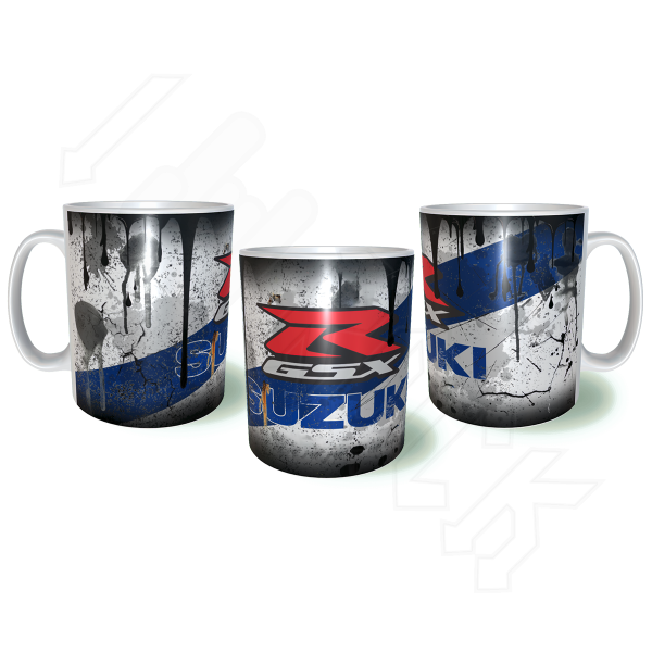 Suzuki GSXR Λερωμένη Σκουριασμένη Κεραμική Κούπα 11oz 