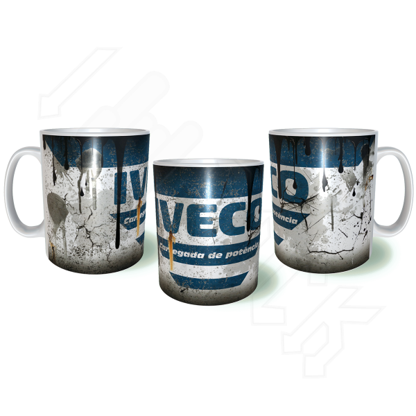 IVECO Truck Λερωμένη Σκουριασμένη Κεραμική Κούπα 11oz 