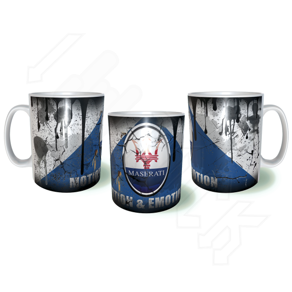 MASERATI Λερωμένη Σκουριασμένη Κεραμική Κούπα 11oz 