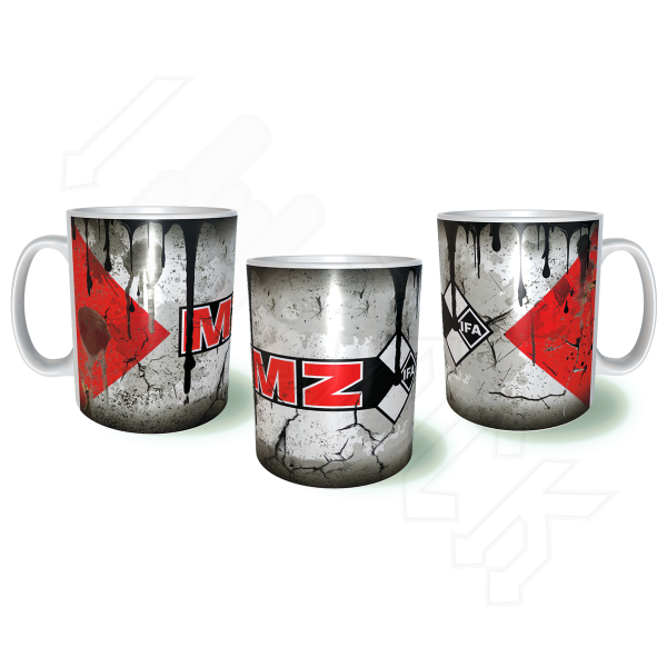 MZ Motorcycles Λερωμένη Σκουριασμένη Κεραμική Κούπα 11oz 