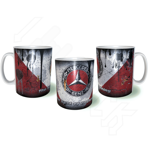 MERCEDES Λερωμένη Σκουριασμένη Κεραμική Κούπα 11oz 