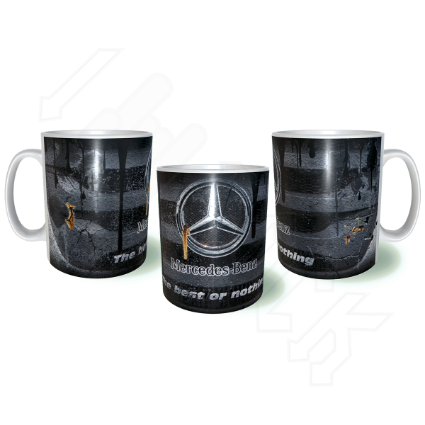 MERCEDES Truck Λερωμένη Σκουριασμένη Κεραμική Κούπα 11oz 