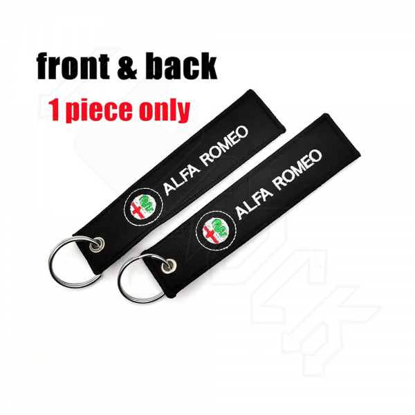Alfa Romeo Υφασμάτινο Μπρελόκ Με Κεντητό Λογότυπο 13Χ3 εκ.