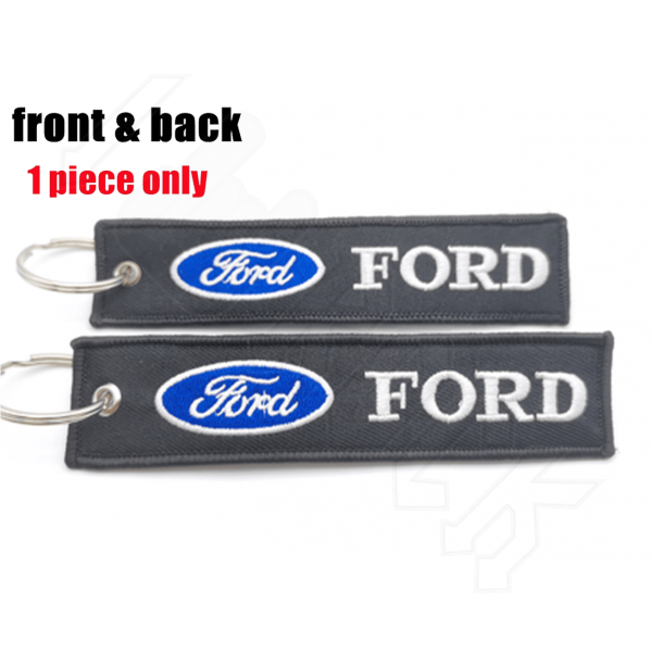 Υφασμάτινο Μπρελόκ Με Κεντητό Λογότυπο FORD 13Χ3 εκ
