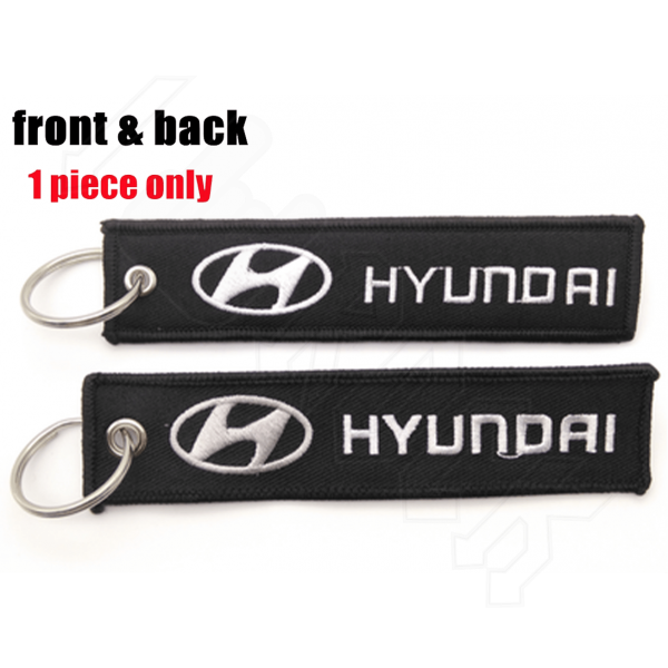 Υφασμάτινο Μπρελόκ Με Κεντητό Λογότυπο HYUNDAI 13Χ3 εκ.