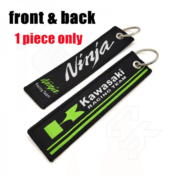 Υφασμάτινο Μπρελόκ Με Κεντητό Λογότυπο Kawasaki Ninja 13Χ3 εκ.