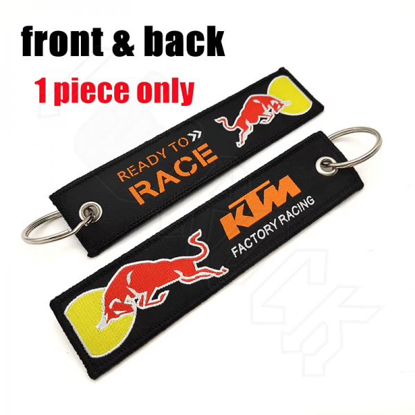 Υφασμάτινο Μπρελόκ Με Κεντητό Λογότυπο KTM RACE 13Χ3 εκ.