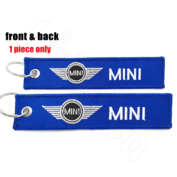 Υφασμάτινο Μπρελόκ Με Κεντητό Λογότυπο MINI COOPER 13Χ3 εκ.