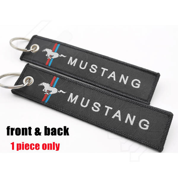 Υφασμάτινο Μπρελόκ Με Κεντητό Λογότυπο MUSTANG 13Χ3 εκ.