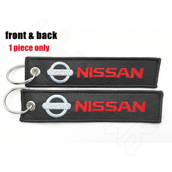 Υφασμάτινο Μπρελόκ Με Κεντητό Λογότυπο NISSAN 13Χ3 εκ.