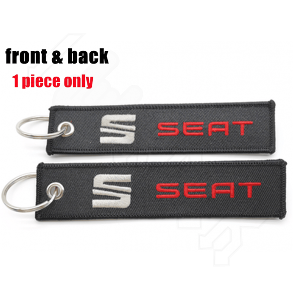 Υφασμάτινο Μπρελόκ Με Κεντητό Λογότυπο SEAT 13Χ3 εκ