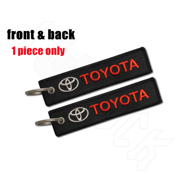 Υφασμάτινο Μπρελόκ Με Κεντητό Λογότυπο TOYOTA 13Χ3 εκ.