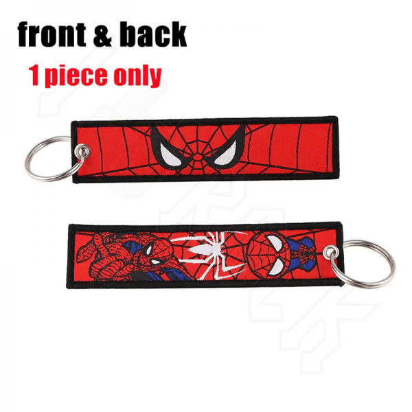 Υφασμάτινο Μπρελόκ Με Κεντητό Λογότυπο  SPIDERMAN 13Χ3 εκ.