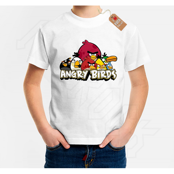 Angry Birds Παιδικό T-Shirt Λευκό