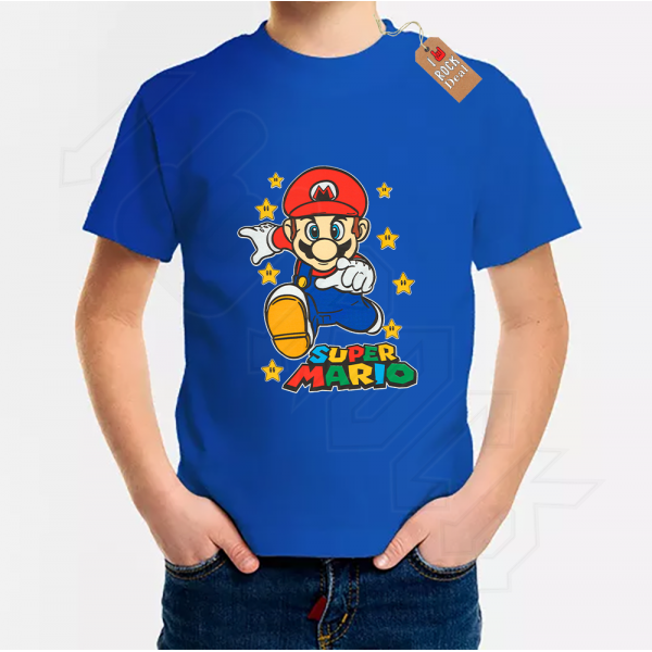 SUPER MARIO Παιδικό T-Shirt Μπλέ 