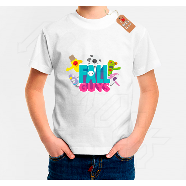 Fall Guys Μπλούζα t-shirt Λευκό παιδικό