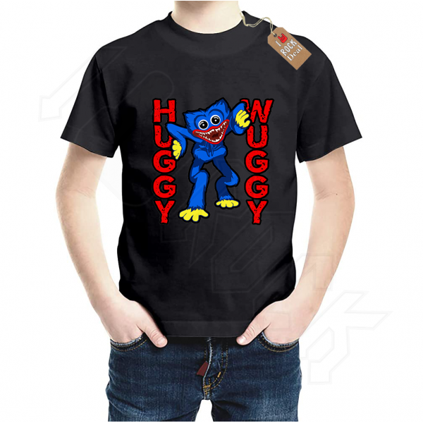 HUGGY WUGGY Παιδικό T-Shirt Μαύρο