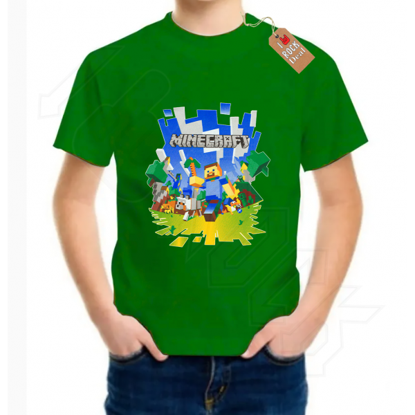 MINECRAFT Παιδικό T-Shirt Πράσινο