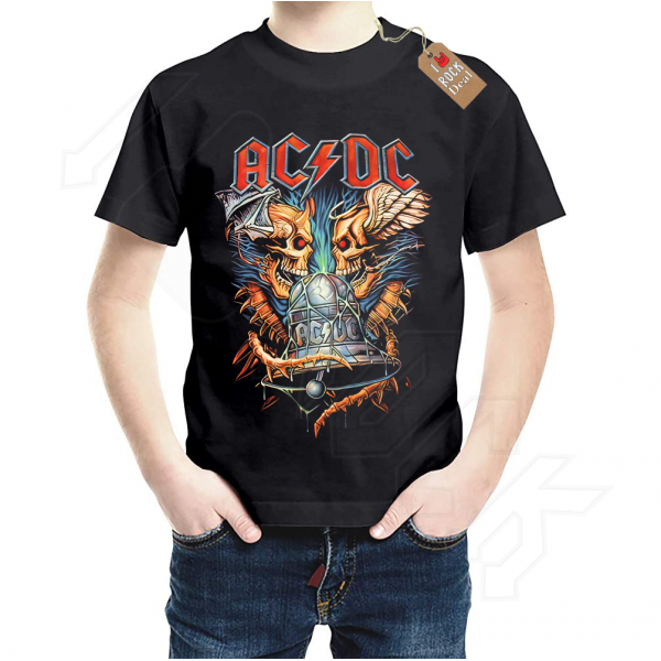 ACDC Bells Παιδικό T-Shirt Μαύρο