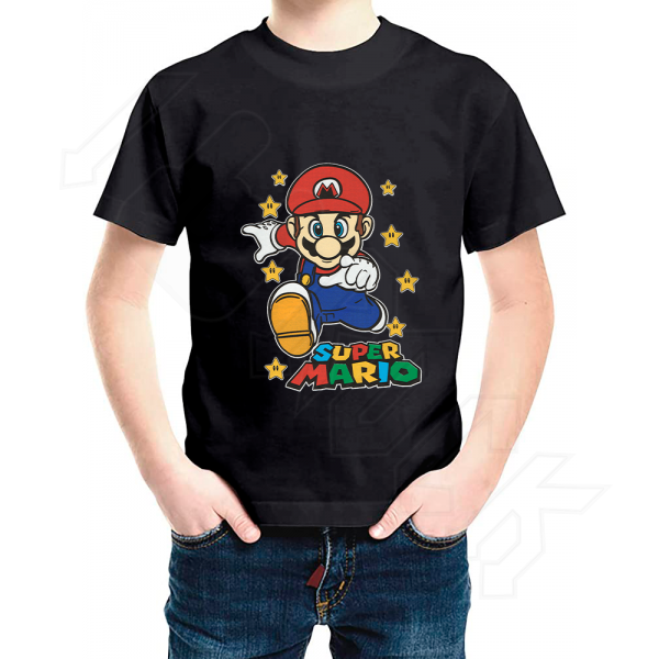SUPER MARIO Παιδικό T-Shirt Μαύρο