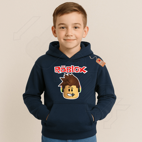 ROBLOX παιδικό φούτερ με κουκούλα σε μπλε Navy χρώμα