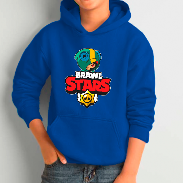 BRAWL STARS Φούτερ Με Κουκούλα Μπλέ παιδικό