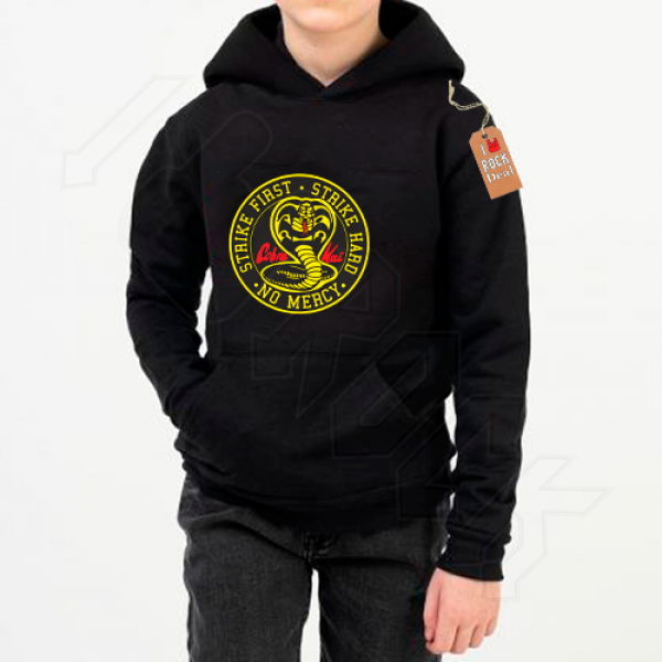 Cobra Kai Φούτερ με Κουκούλα παιδικό Μαύρο