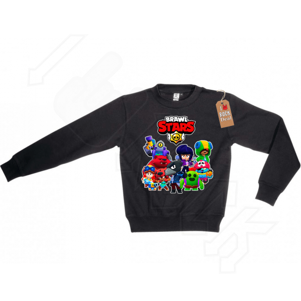 BRAWL STARS Φούτερ Μαύρο Παιδικό