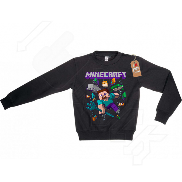 MINECRAFT B Φούτερ Μαύρο Παιδικό