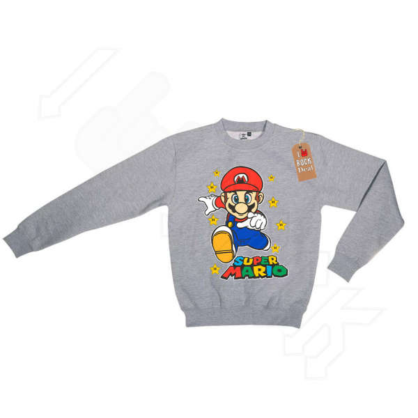 Super Mario Φούτερ Γκρί παιδικό