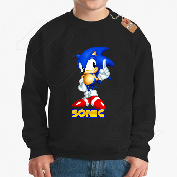 SONIC Φούτερ  Μαύρο παιδικό