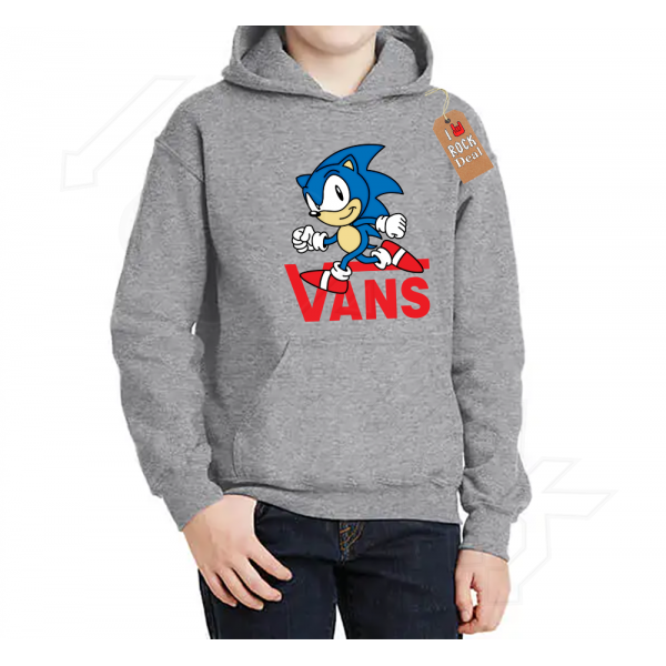 SONIC VANS Φούτερ με κουκούλα Γκρί παιδικό