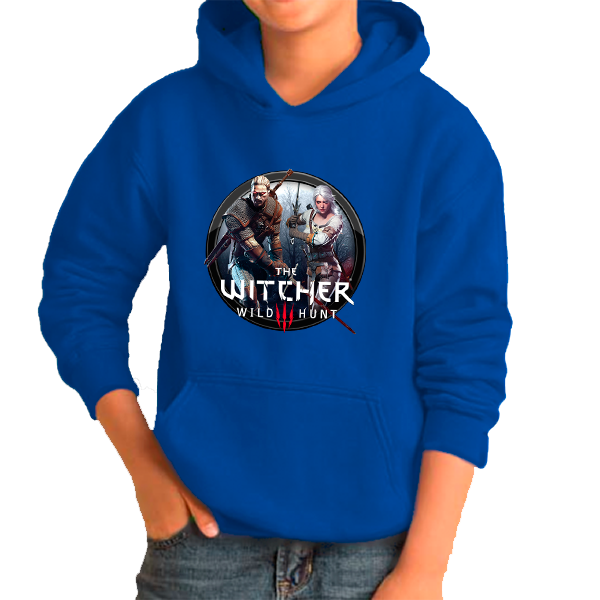 The Witcher 3 Φούτερ Με Κουκούλα Μπλέ παιδικό